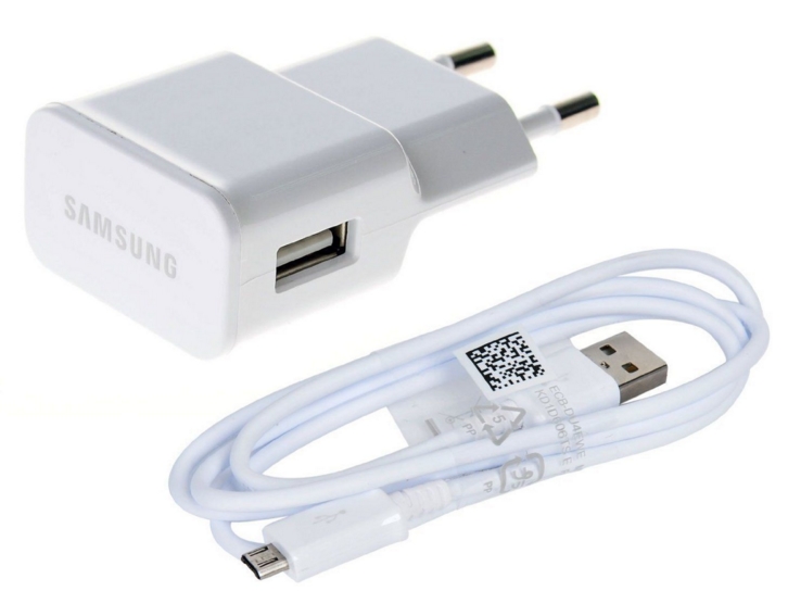 Cargador original USB blanco+cable adaptador Samsung Galaxy S4